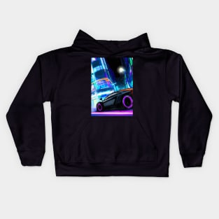 Sports car in Big City Kids Hoodie